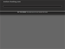 Tablet Screenshot of motion-hosting.com